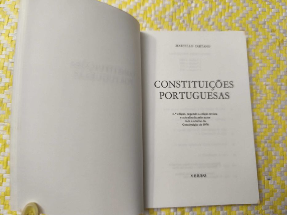 Constituições Portuguesas –  Marcello Caetano