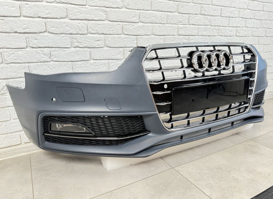 Бампер передний S-Line Audi A4 B8 2012-2015 комплектный ауди а4 б8