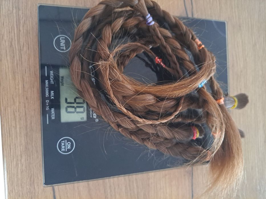 Włosy dziewicze ciemny blond