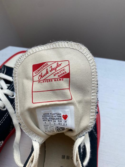 Converse all star Chuck taylor comme des garçons 42 42,5 nowe z metką