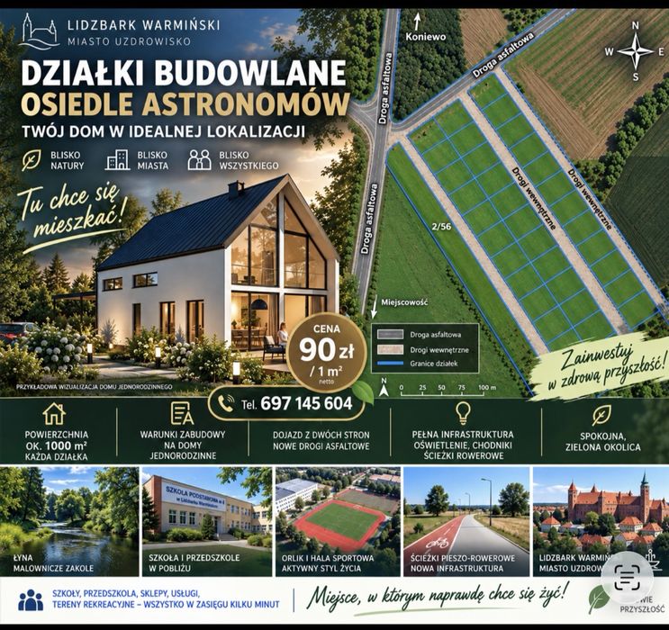 Działka  Osiedle Astronomów