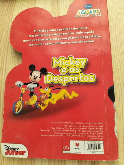 Livro - Mickey e os desportos