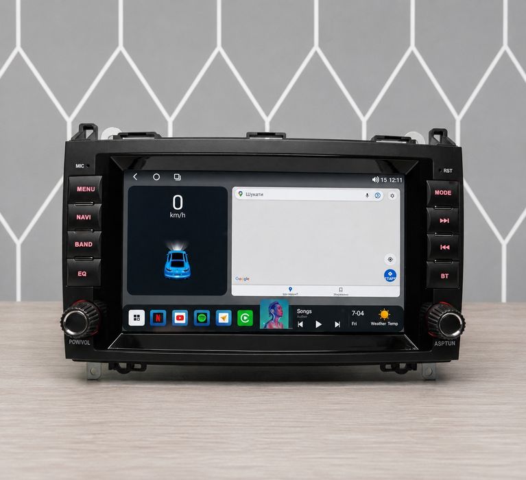 Топ Магнітола під штатний дизайн Mekede x20 pro 4/64Gb  8 Ядер  4G  Mercedes Sprinter Vito Viano 639 W169 W245 B200/B150/B170/ Crafter 2006-2012