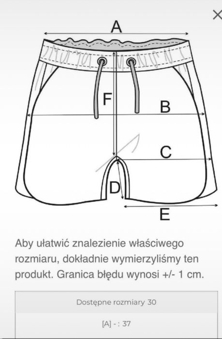 Jeansowe szorty Levis