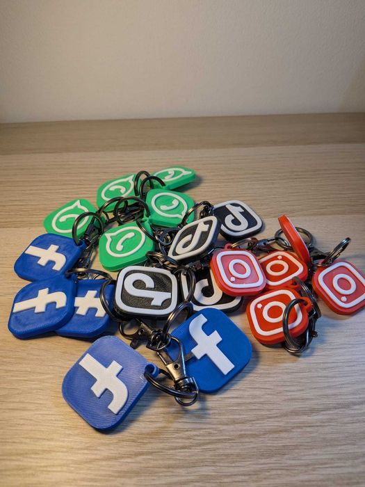 Porta-Chaves com NFC - Redes Sociais
