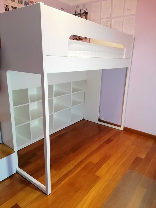 Estrutura cama alta, Beliche