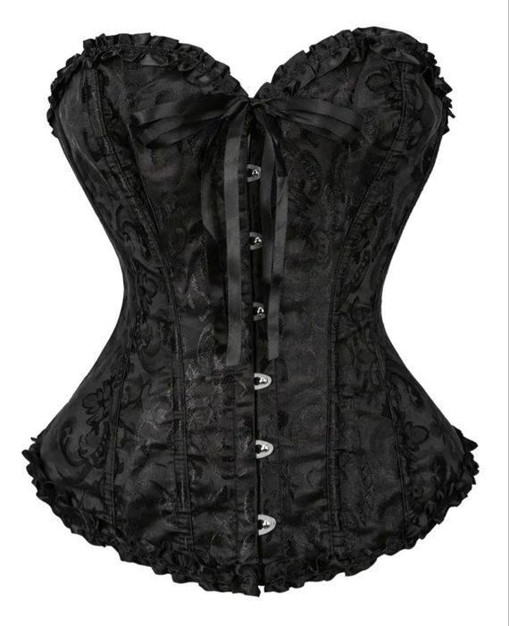 Новий чорний готичний корсет
