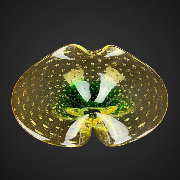 Patera bombniera języki szkło w stylu murano B5/110507