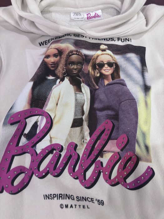 Sweatshirt Barbie ZARA Criança 11-12 Anos – Hoodie Oficial Mattel