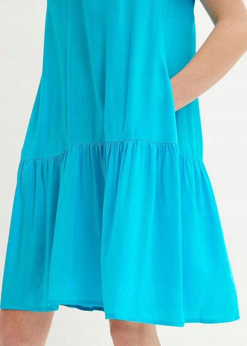 B.P.C sukienka z falbaną niebieska r.42