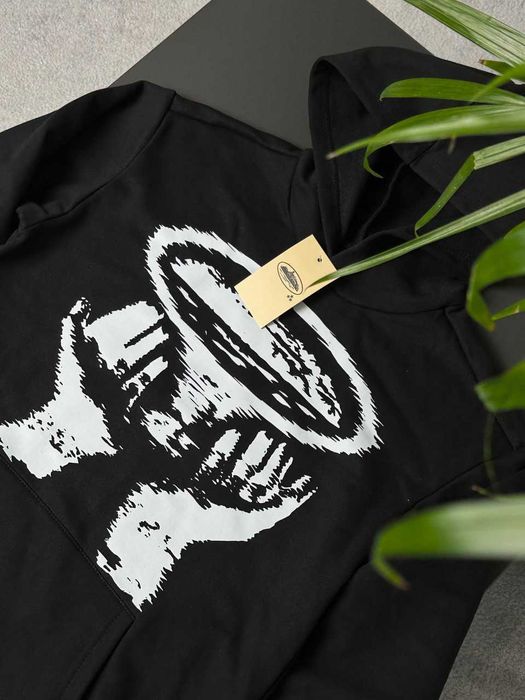 XS-XXL // Черное Худи Corteiz Hands // Толстовка Чорна Кортез Руки // BIG Logo