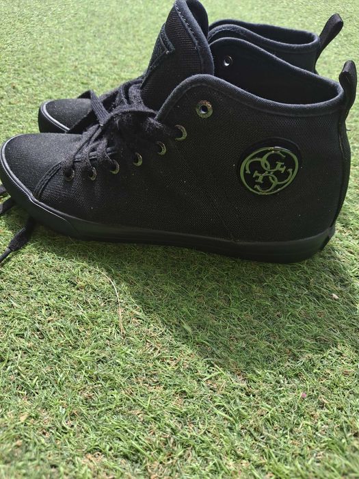 Buty Guess czarne brokatowe