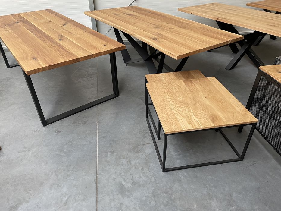 stolik kawowy dębowy stoliki loft stół rozkładany industrial