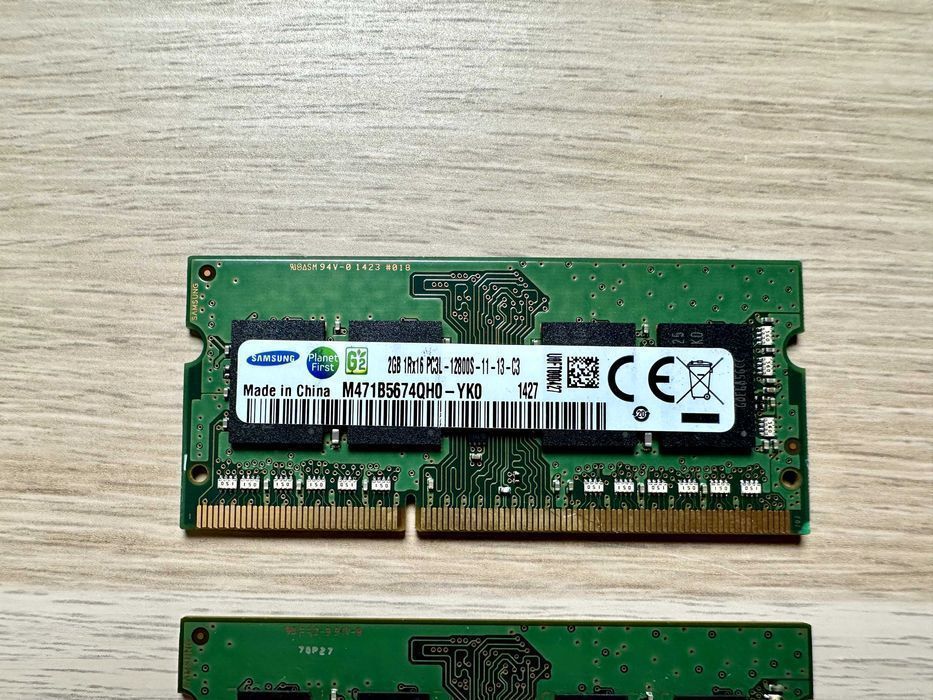 RAM Samsung 4GB 2x2GB DDR3L PC3L 12800S 11 13 – sprawna, testowana