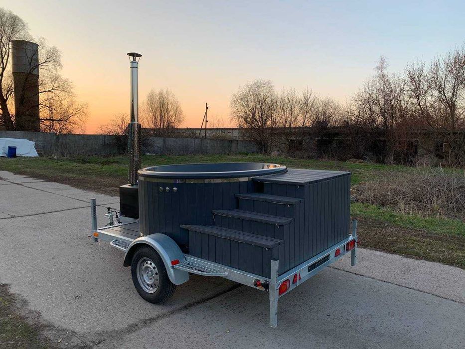 Мобільна чан. Купіль на колесах. Джакузі на причепі.