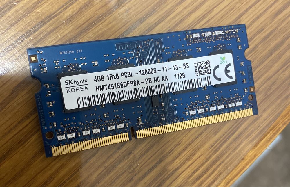 Оперативная память DDR 3L 4gb 1600