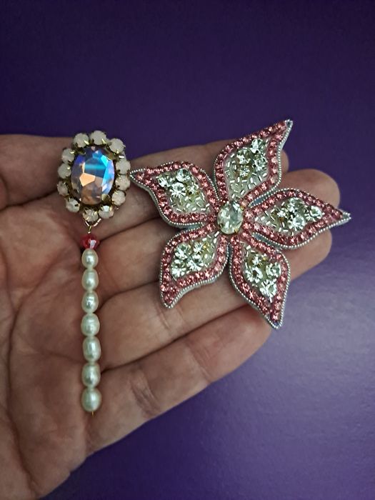 Серьги из бисера ручная работа