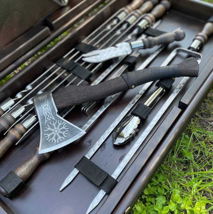 Набір шампурів Тур 2.0 BS17 Набор шампуров в кейсе Шампура на подарок