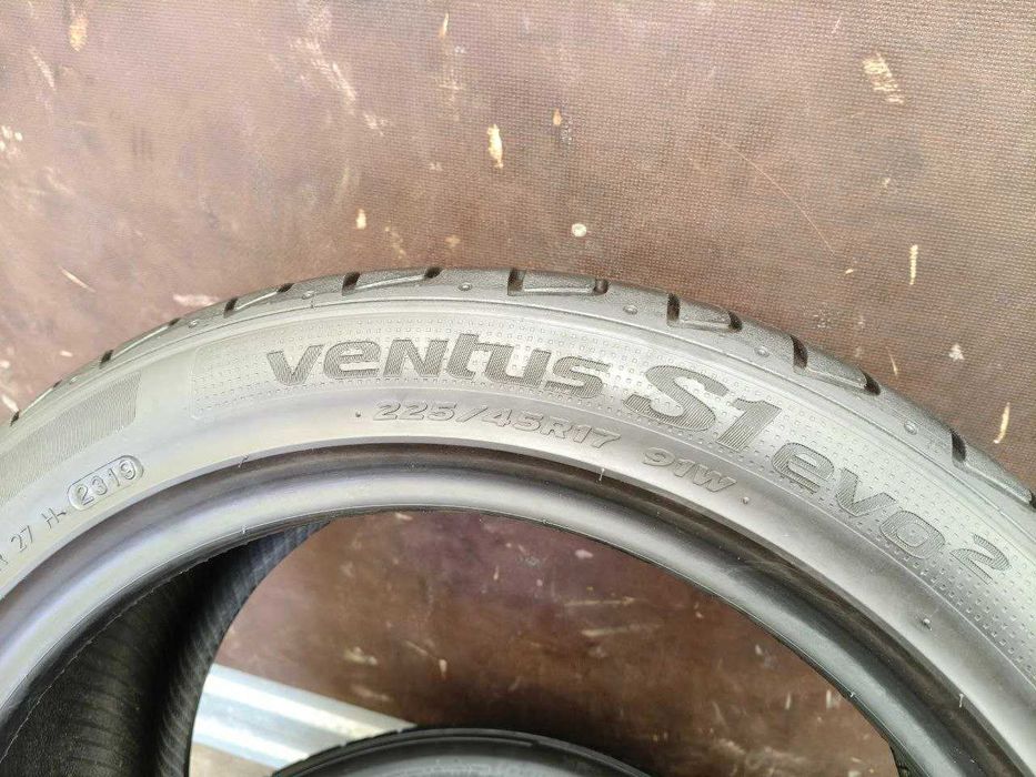 Hankook Ventus S1 evo 2 225/45r17 4шт, 5,8мм, ЛЕТО. Привезены из Германии