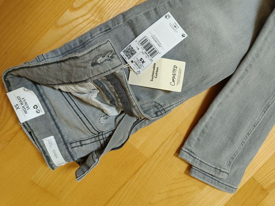 Джинси mango xs high waist skinny