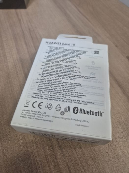 Huawei Band 10 różowy / czarny - nowy, gwarancja 24 m-ce