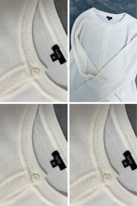 Білий ніжний кардиган