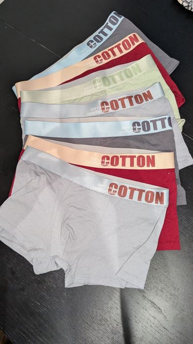 Bokserki młodzieżowe 7szt, rozm. S