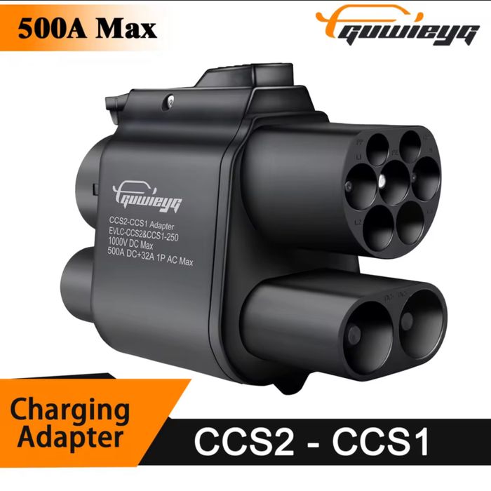 Переходник CCS2 to CCS1 500A, Type2 to Type1