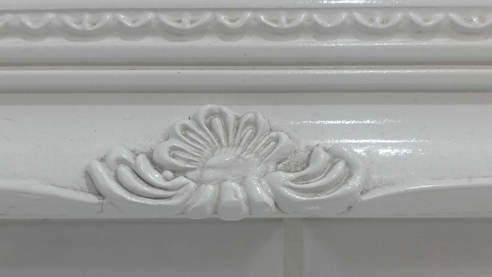 Lustro Glamour biała rama