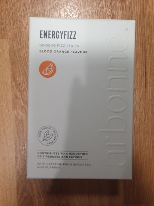 Nowy Energyfizz Arbonne czerwona pomarancza