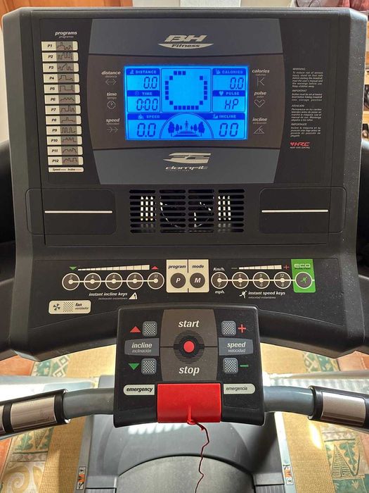 Passadeira de Corrida BH Domfit F2 - Ginásio/Casa