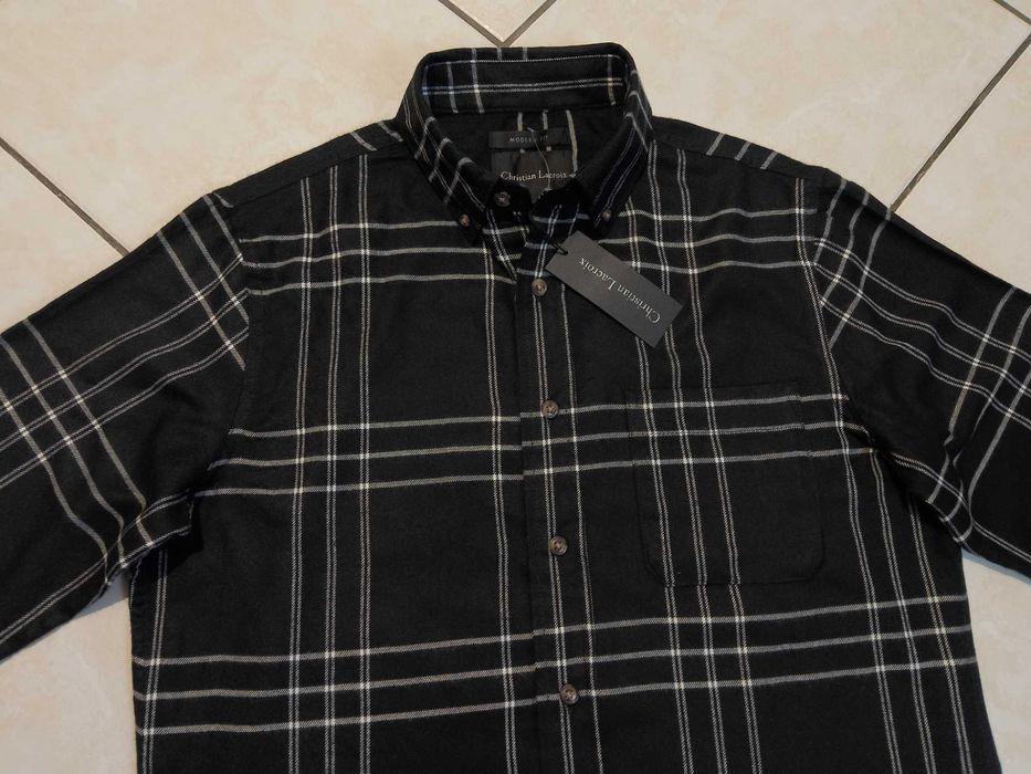 CHRISTIAN LACROIX - NOWA! z Metkami Koszula Męska Flanelowa rozmiar L