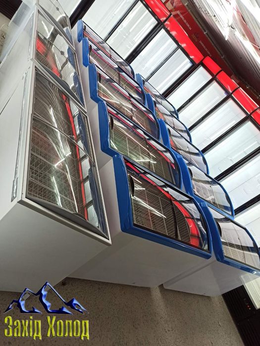 Холодильна вітрина ларь холодильник. Шафа -вітрина для магазину