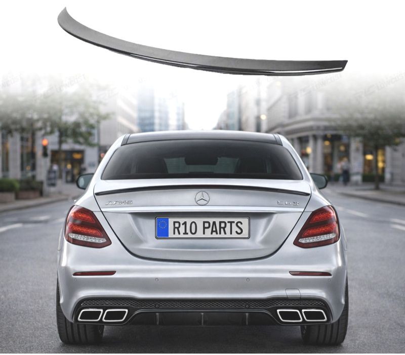 AILERON SPOILER TRASEIRO MERCEDES C W205 LOOK AMG 2014- 4P PRETO BRILHANTE