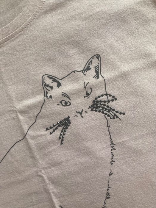 Bluzka z kotem  damska - rozm.M