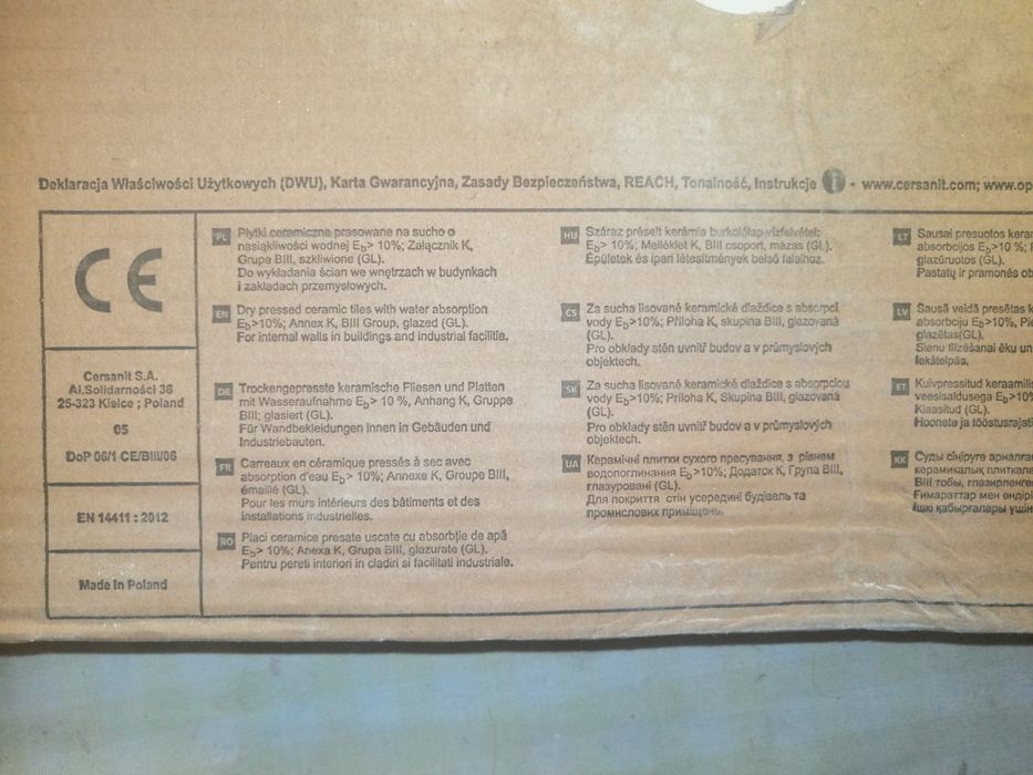 Płytki ścienne białe maximus White cersanit