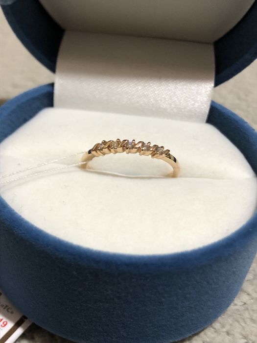 Новое золотое кольцо 16.5 размера в красном золоте, 585 пр.