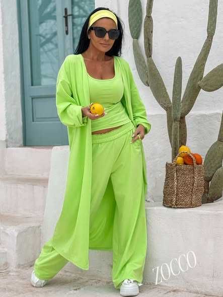 ZOCCO 3 częściowy komplet z naturalnej dzianiny LIMONKA