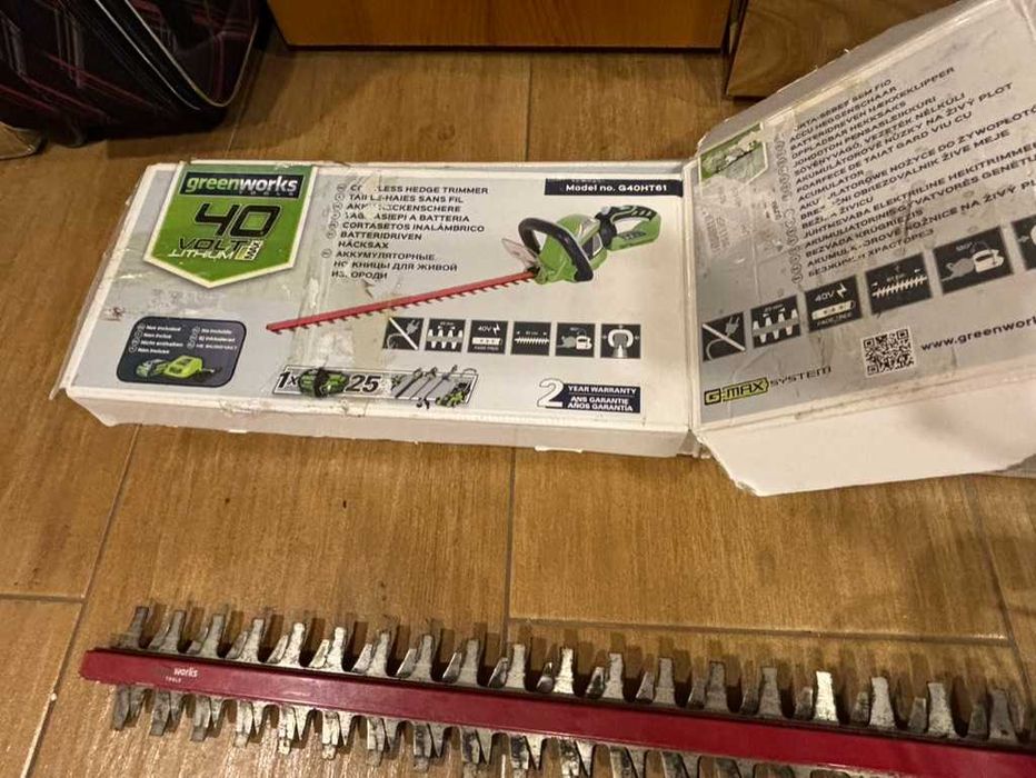 Nożyce do żywopłotu Greenworks 40V