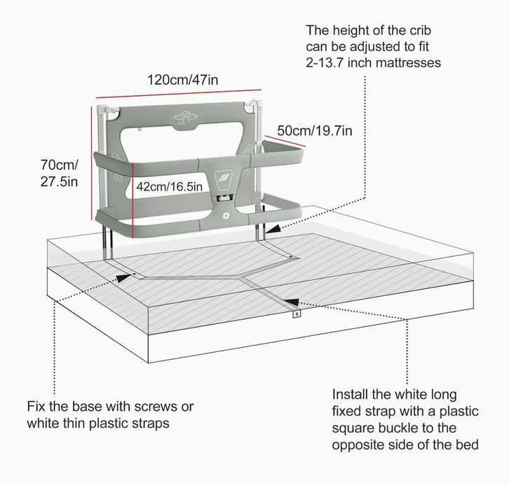 Next to Me | Cama para bebé junto da cama