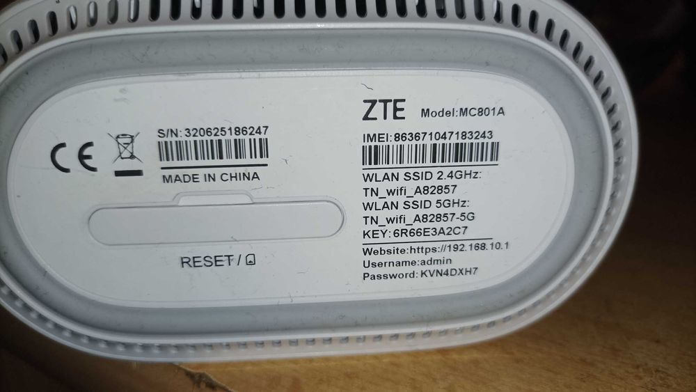Router bezprzewodowy 5G/LTE ZTE MC801A
