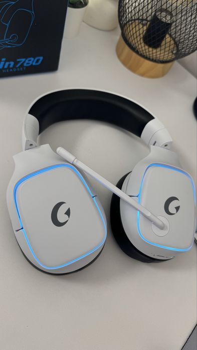 Бездротові Bluetooth навушники Captain 780 з RGB-підсвічуванням (без USB-адаптера, Сток)