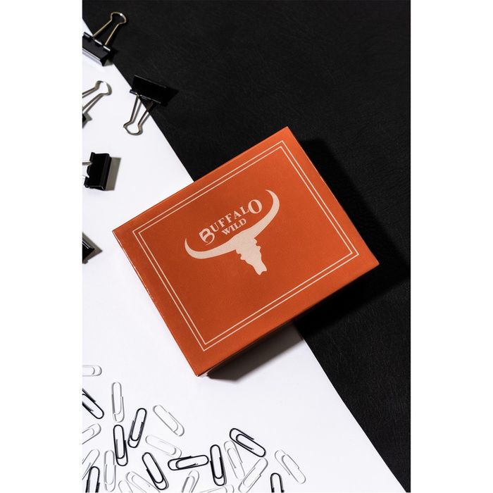 duży portfel męski z bydlęcej skóry naturalnej - buffalo wild