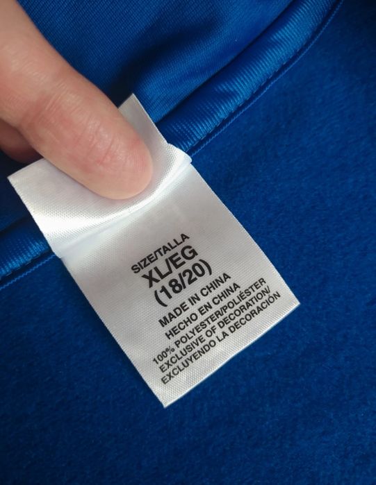 Nowa bluza Adidas L niebieska chabrowa 100% poliester damska