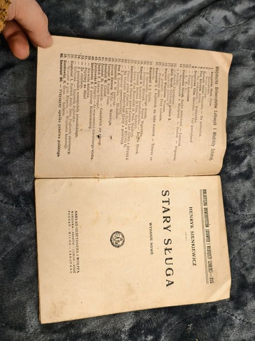 Stary sługa  1925r unikat