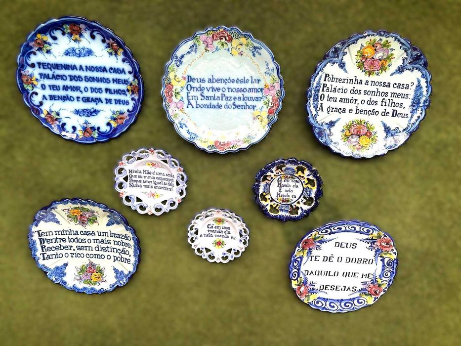 Pratos falantes, loiça tradicional de Alcobaça