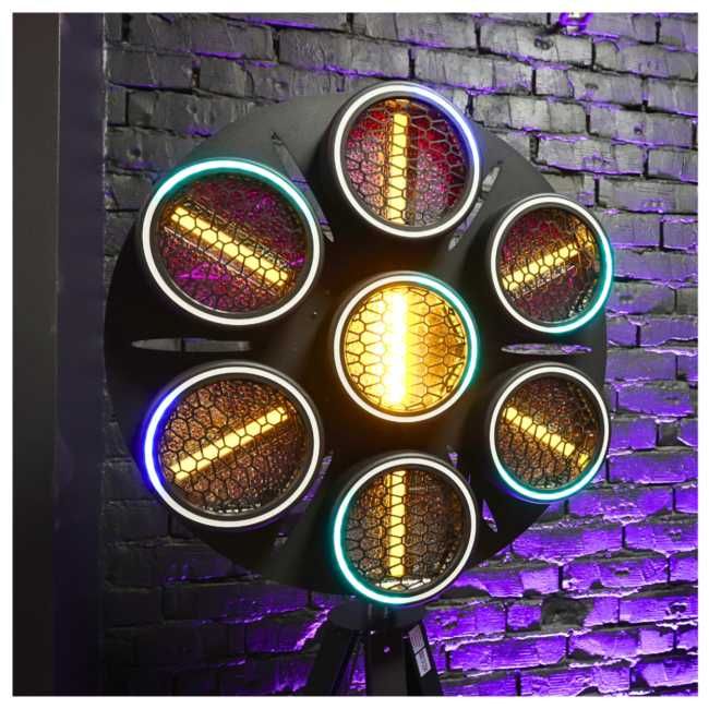 EVOLIGHTS LUMEN 7 RING 7x30W WW 224x0,5W/31x0,2W lampa sceniczna retro
