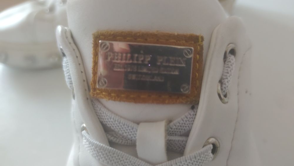 Philipp Plein білі шкіряні кеди, оригінал.