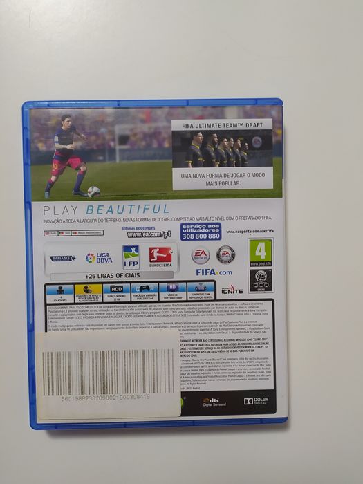 Jogo "FIFA 16" para PS4