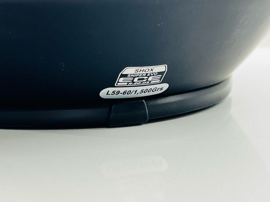 Capacete Integral Shox Helmets Sniper Evo (Preto Mate) – Tam. L | Como Novo